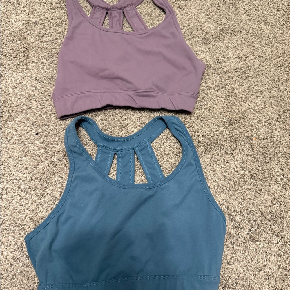 NVGTN Lavender and Teal Sports Bras